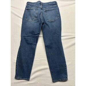 Old Navy OG Straight High Rise Jeans Size 12 Medium Wash Slimming Pockets 32X27"